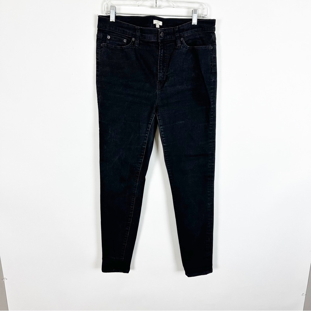 J Crew Women’s Black Denim High Rise Skinny Jeans Size 32